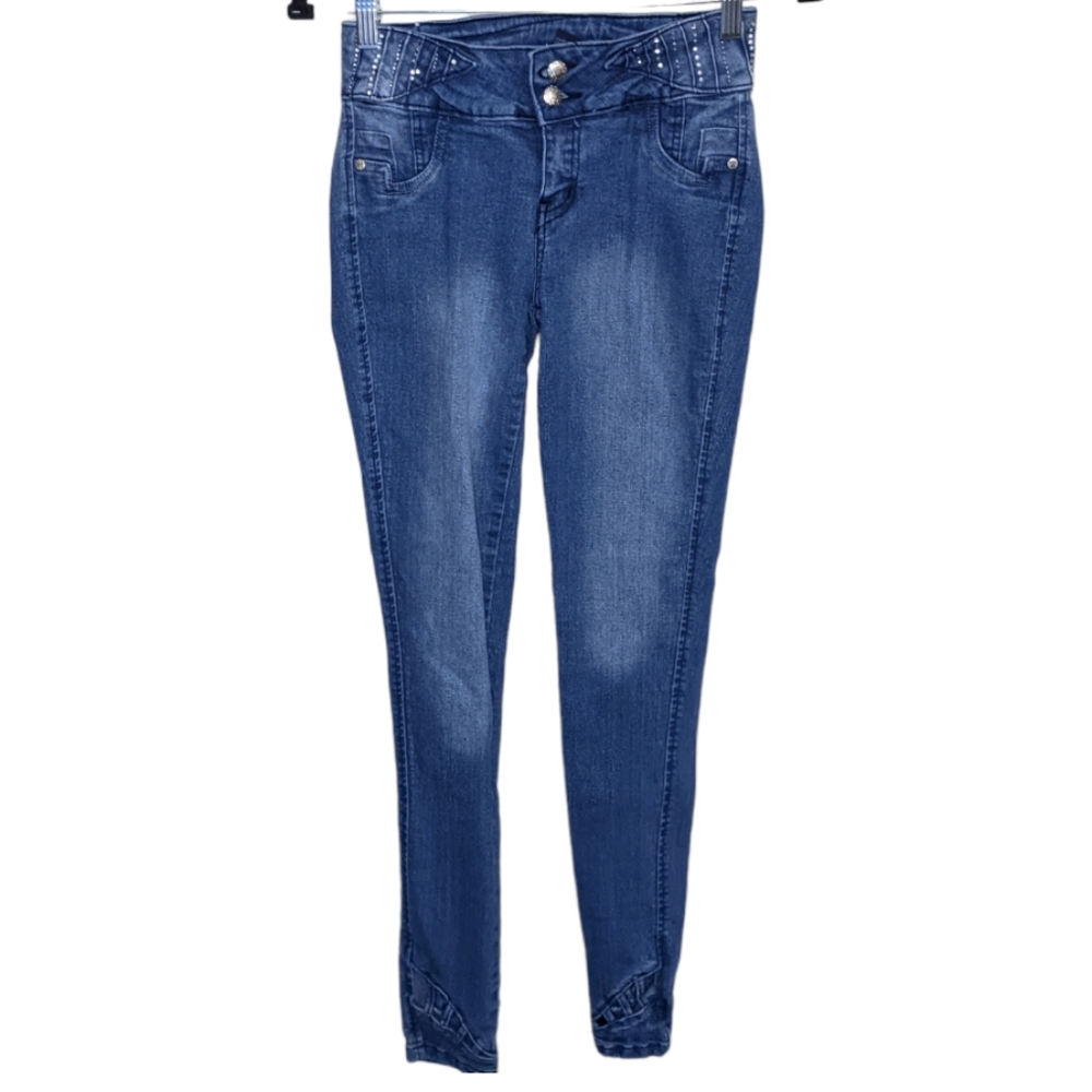 Diamante Juniors Skinny Jeans Size 5 ✨